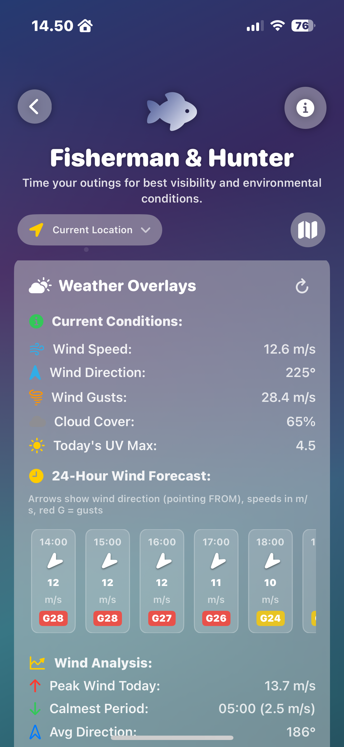 Fisherman & Hunter Profile Screenshot